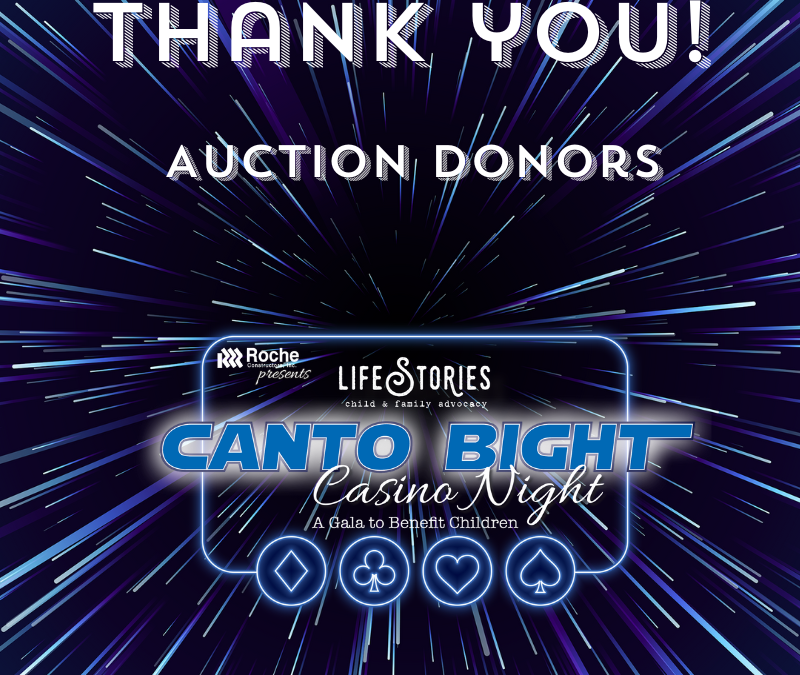 Thank you – Auction Donors